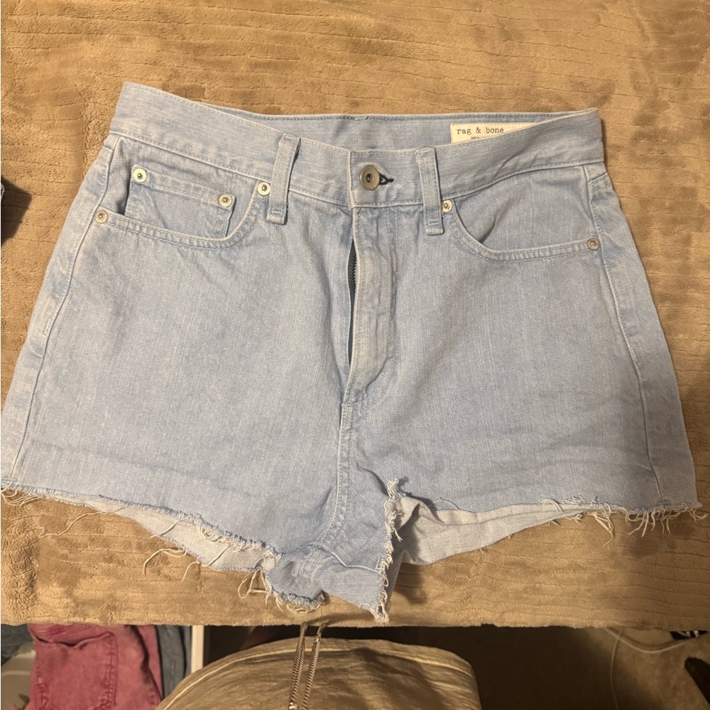 rag & bone Light Blue Jean Shorts